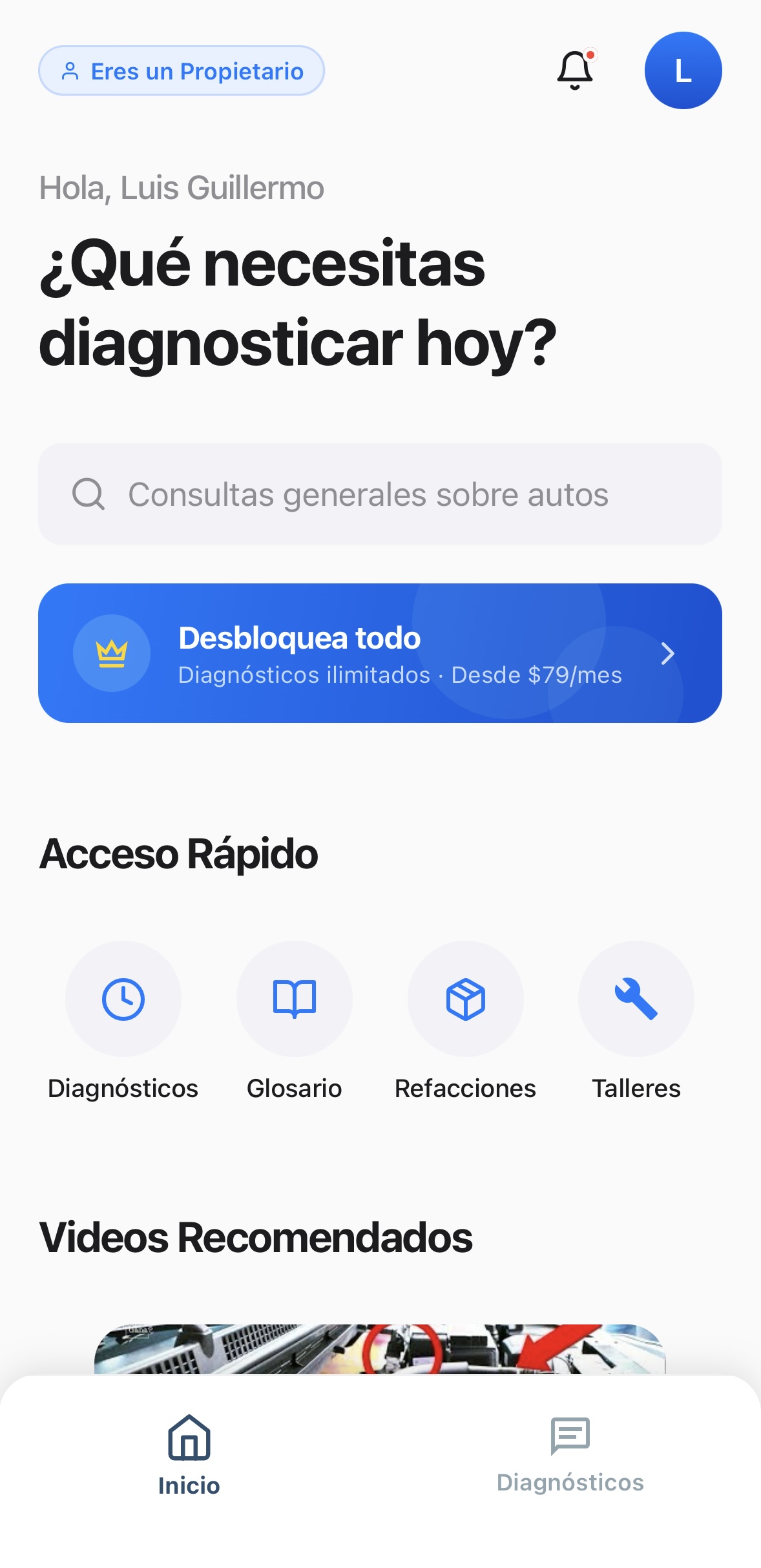 Fixbot - Menú Principal